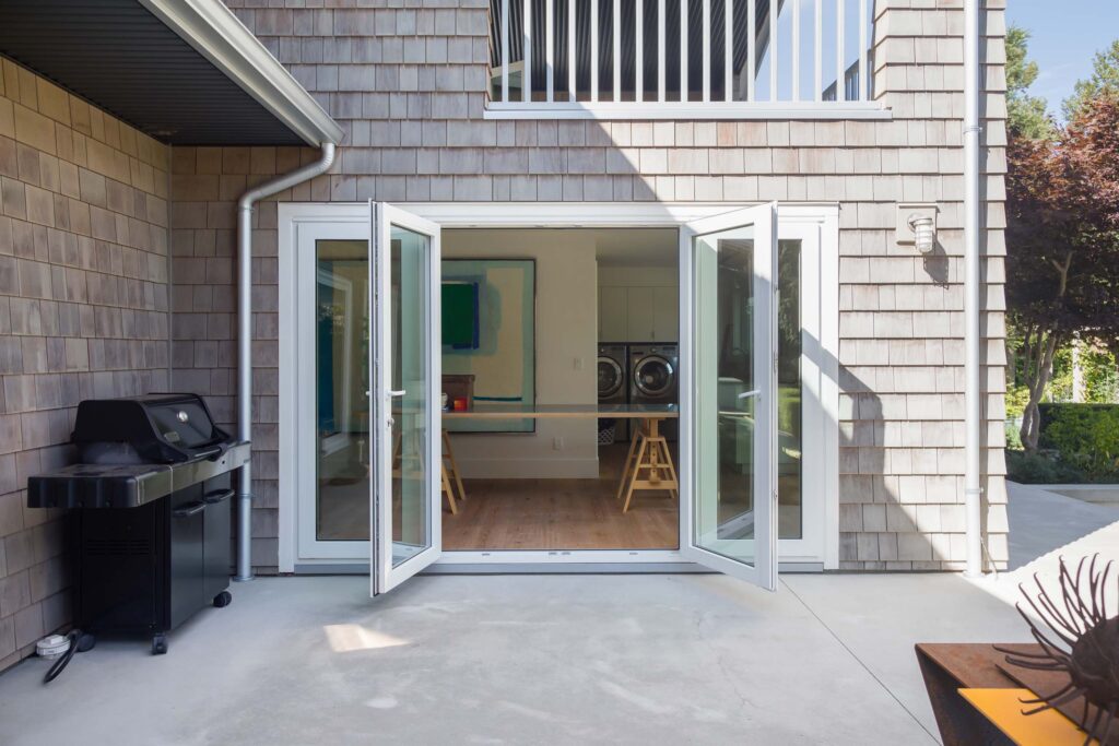 French doors opening to patio.